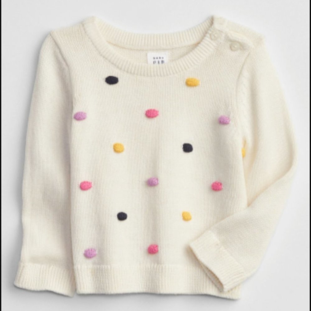 Baby GAP Popcorn Polka Dot Sweater
